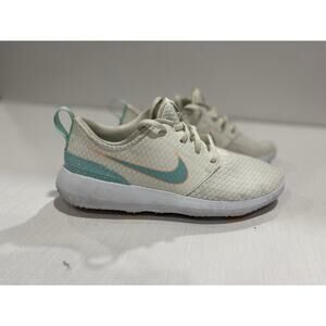 NIKE Golf Ladies Roshe G Spikeless Shoes White Turquoise Peach Size 9
